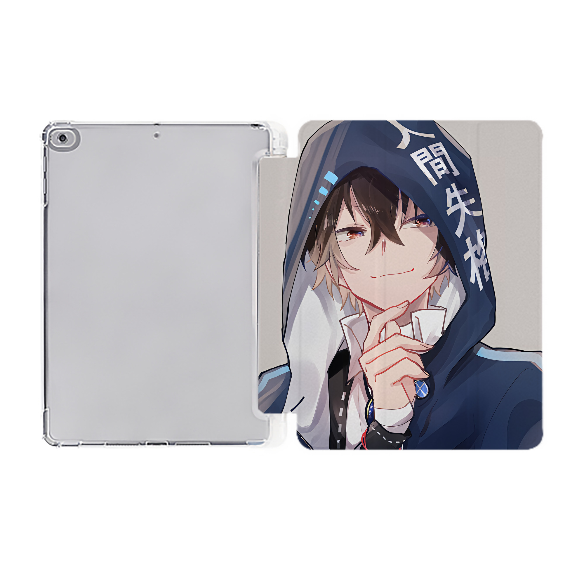 （画像用） 文豪ストレイドッグス Bungo Stray Dogs IPad ケース ペン収納付き 三つ折りスタンド PUレザー×シリコン 対応機種9.5/10.5/10.9インチ